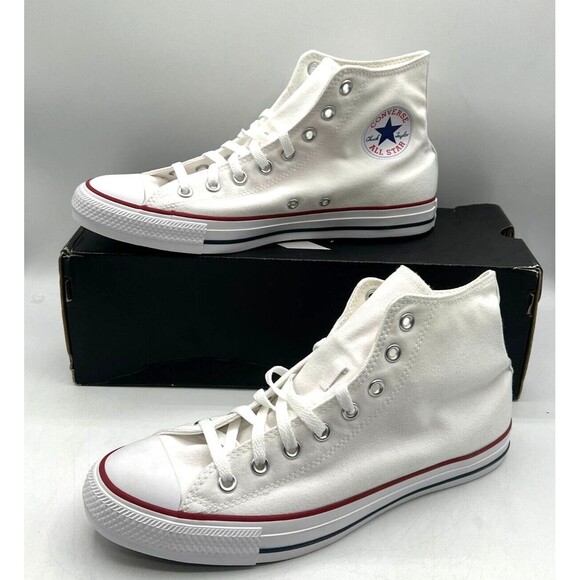 Size 10 Converse Chuck Taylor All Star Canvas High Top White Never Worn With Box - Picture 4 of 5